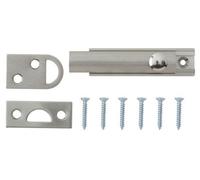 Smith & Locke Satin Nickel-Plated Silver Brass Flush Surface Door Bolt N267 (L)64mm (W)15mm