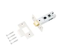 Smith & Locke Silver Tubular Mortice Latch (W)64mm, Pack Of 3