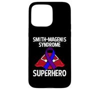 Smith-Magenis Syndrome Superhero Warrior Fighter Ribbon Case for iPhone 15 Pro Max
