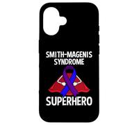 Smith-Magenis Syndrome Superhero Warrior Fighter Ribbon Case for iPhone 16