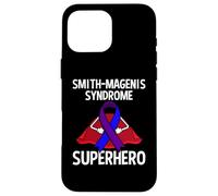 Smith-Magenis Syndrome Superhero Warrior Fighter Ribbon Case for iPhone 16 Pro Max