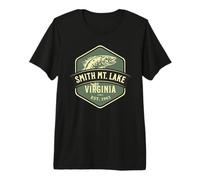 Smith Mountain Lake Virginia 1963 Fish Design Premium T-Shirt