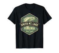 Smith Mountain Lake Virginia 1963 Fish Design T-Shirt