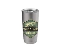 Smith Mountain Lake Virginia 1963 Fish Distressed Design Stainless Steel Insulated Tumbler