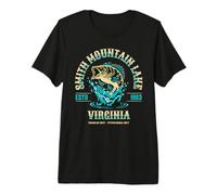 Smith Mountain Lake Virginia Established 1963 Fishing Design Premium T-Shirt