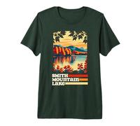 Smith Mountain Lake Virginia Retro 80s Classic Vintage Premium T-Shirt