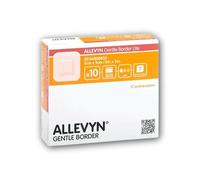 ALLEVYN Gentle Border 7.5cm x 7.5cm x10 Adhesive foam Dressings