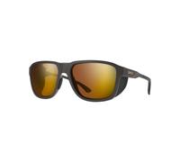 Smith - Photochromic sunglasses - Embark Matte Gravy ChromaPop Glacier Photochromic Copper Gold Mirror - Black Black one size