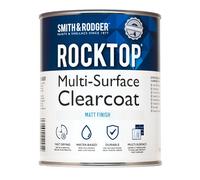 Smith & Rodger Rocktop Multi-Surface Clearcoat, Matt Finish, Water-Based, Fast-Drying, 1 Litre