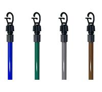 Smith’s® 2.4M Heavy Duty Steel Clothesline Prop | Brown (1 Pack) | Washing Line Support Pole for Clothes & Laundry | Extends From 1.2m (120cm/3.93ft) to 2.4m (240cm/7.87ft)