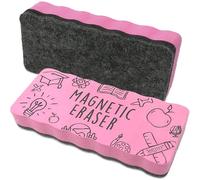 Smith’s® Large Magnetic Whiteboard Eraser | Extra-Strong Neodymium Magnet | Perfect for Home, Office & Classrooms | Size: 14.4 x 6.1 x 2.2 cm | Colour: Pink
