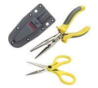 Smith’s Mr. Crappie 51297 Pliers - Scissors Fishing Combo - Pliers, Scissors - Sheath - Removable Belt Clip - Durable Stainless Steel - Fishing Tool Kit - Gift