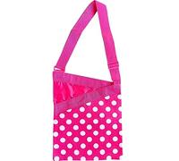 Smith’s Peg Bag in Pink and White Polka Dot Pattern with Adjustable Shoulder Strap | Holds Up to 108 Regular Pegs | Strong, Durable, and Water Resistant Material