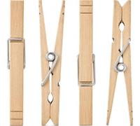 Smith’s Strong Wooden Hardwood Laundry Pegs (40 Pack) - Fits Any Clothesline