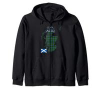 Smith Scottish Clan Tartan Scotland Zip Hoodie