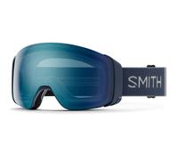 Smith Ski Goggles 4D Mag 3P2 4B Royal Navy ChromaPop Everyday Blue Mirror & CP Storm Blue Sensor Mirror