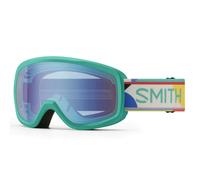Smith Ski Goggles Snowday Jr 3R3 ZF Jade Formations Blue Sensor Mirror