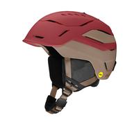 Smith - Ski helmet/Snowboard helmet - Vantage 2 MIPS Matte Ironwood / Bandit for Men in Wood - Size 51-55 cm - Red Red 51-55 cm
