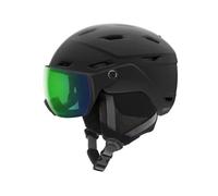 Smith - Ski helmet - Survey Eu Matte Black Chromapop Everyday Green Mirror for Men - Size 63-67 cm Black 63-67 cm