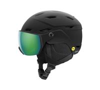 Smith - Ski/snowboard helmet with visor - Survey Jr MIPS Eu Matte Black Green Mirror - Kid Size 48-56 cm Black 48-56 cm