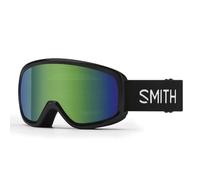 SMITH Snowday Snow Goggles - Youth Ski & Snowboarding Goggles with Distortion-Free Optics, Anti-Fog Performance & 100% UV Protection - for Boys & Girls - Black, Green Sol-X Mirror