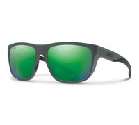 Smith Sunglasses Barra RIW UI Matte Grey ChromaPop Polarized Green Mirror
