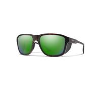 Smith - Sunglasses - Embark Matte Tortoise Chromapop Polarized Green Mirror - Black Black one size