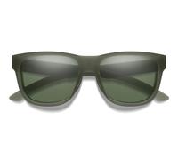 Smith Sunglasses Lowdown Slim 2 B59 L7 Matte Moss Crystal ChromaPop Grey Green Polarized