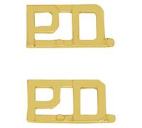 Smith & Warren 1/2" P.D. Collar Brass Insignia Gold Finish