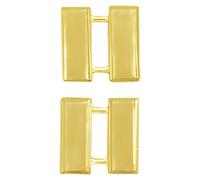 Smith & Warren Small Captain Bars Collar Brass Insignia Gold Finish