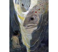 Smith Water Babies Tom Fish Book Illustration Large Wall Art Poster Print Thick Paper 18X24 Inch