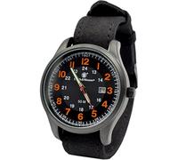 Smith & Wesson Men's Cadet Watch SWW-369-OR, Japanese Movement, Stainless Steel Caseback, Canvas Strap, Tactical Watch, Precision Quart, Scratch Resistant, 42mm, Orange