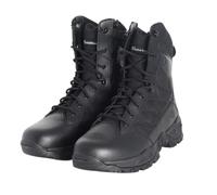 Smith & Wesson Men's Scout Hot Weather Polishable Toe Military Tactical Boots Side Zipper Work Combat Trooper Leather Boots (6-8 Inches), Black 20 3 cm, 6.5 UK