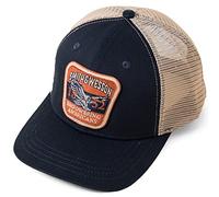 Smith & Wesson® Officially Licensed Men's Trucker Hat, Adjustable Snapback, 6-Panel Mesh Baseball Cap, One Size Fits Most, Navy, One Size
