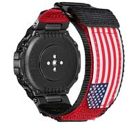 SMITHA Watch Bands Compatible with Amazfit T-Rex/T-Rex Pro/T-Rex 2/T-Rex Ultra, Rugged Nylon Sports Strap, Military Hook & Loop Closure