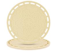 Smithcraft Silicone Trivets - Big Round Silicone Pot Holders and Trivets for Hot Dishes and Pots, Hot Mats for Countertops and Tables, Spoon Rest Set of 3 (Beige)