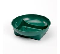 Smithers Oasis Green Plastic Square Round Bowls for Flower Arranging (10 Bowls, Green)