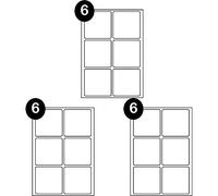 SmithPackaging A4 Address Labels, 1800 Labels (Pack of 3), 99.1 x 93.1mm, White, Matt, Permanent Adhesive, Compatible with L7166/J8166, Suitable for Laser/Inkjet/Colour Printers