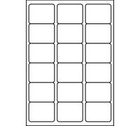 SmithPackaging A4 Self Adhesive Address Labels, 18 Labels Per Sheet, 20 Sheets, 63.5 x 46.6mm, 360 Labels