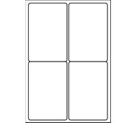 SmithPackaging A4 Self Adhesive Address Labels, 4 Labels Per Sheet, 20 Sheets, 99.1 x 139mm, 80 Labels