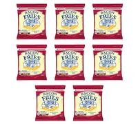 Smiths Bacon Fries 8 Pack 24g Each Pub Card Savoury Snacks Crispy Bacon Flavour Multipack British Snack Light Crunchy Snacks for Lunchboxes Parties Sharing Pack of 8 (8 x Bacon Fries)