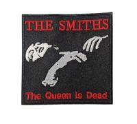 Smiths Band Patch | Morrissey The Queen is Dead Album Art | 80s Post-Punk Indie Rock Brit Pop Music Memorabilia | Embroidered Iron On Badge Applique | 3.5" x 3.5" Inches