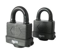 Smiths F-20282 Pack of 2 - Heavy Duty Waterproof Padlock - Ideal for Home, Garden Shed, Outdoor, Garage, Gate Security