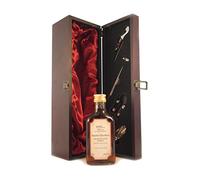 Smith's Glenlivet 46 Year Old Highland Malt Whisky 1955 20cl Decanted Selection in a silk lined wooden box with four wine accessories, 1 x 200ml