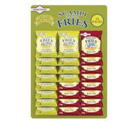 Smiths Scampi Leamon & Bacon Fries Pack of 24 Pub Card Bundle Crunchy Scampi & Bacon Flavoured Fries Light Snacks Ideal for All Types of Drinks