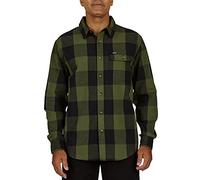 Smith's Workwear Men's Buffalo Pocket Flannel Button-up Shirt, Olive/Black-503, XXL