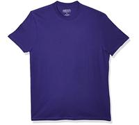 Smith's Workwear Men's Quick Dry Short Sleeve Crew Neck Tee T-Shirt, Purple, Medium (Pack of 3)