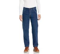 Smith's Workwear Men's Stretch Carpenter Jeans, Dark Blue Stonewash, 36W x 32L