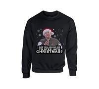 Smithy from Gavin and Stacey Funny Christmas Jumper Step into Christmas Sweater Secret Santa Vintage Ugly Rude Unisex Kids Adults Sweatshirt(3XL, Black)
