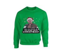 Smithy from Gavin and Stacey Funny Christmas Jumper Step into Christmas Sweater Secret Santa Vintage Ugly Rude Unisex Kids Adults Sweatshirt(M, Irish Green)